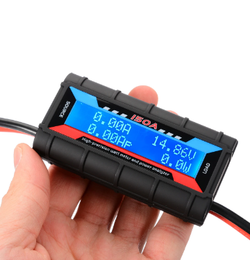 Высокоточный цифровой ваттметр KUONGSHUN, 150 А, анализатор мощности с ЖК-дисплеем и подсветкой для РУ дрона