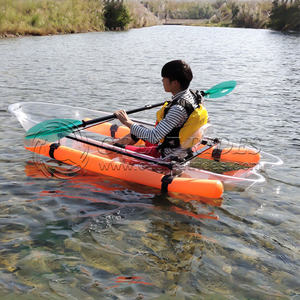 Nouveau design 1 personnes kayaks de pêche canoë et kayak 1 homme kayak gonflable avec pagaie et cadre en aluminium - Product Image 5