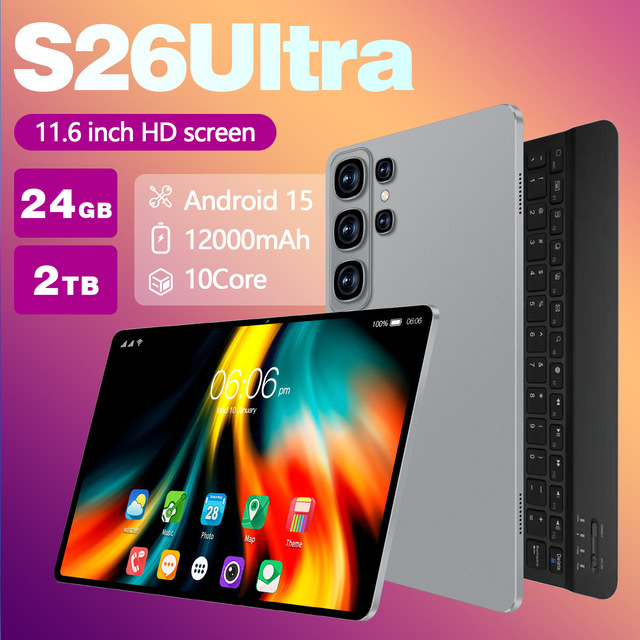 2026 New Cross-Border 10.1-inch Tablet PC S26 Ultra 24GB+2TB Low-Price Smart Tablet