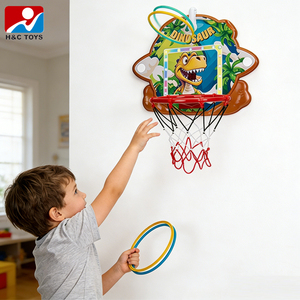 Tableau de jeu de <span class=keywords><strong>basket</strong></span> et de lancer d'anneaux avec éclairage et effets musicaux, motif <span class=keywords><strong>dinosaure</strong></span> de dessin animé - Product Image 2