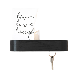 <span class=keywords><strong>Berlin</strong></span> Minimalist Key Holder Moderne Key Rack Wand halterung mit Holz regal Eiche Schwarz Eingangs bereich Organizer & Aufbewahrung halter - Product Image 1