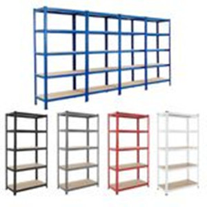 Estante de metal ajustable sin pernos de 180x90x40cm Estantería de almacenamiento de exhibición de 5 niveles Servicio mediano - Product Image 1