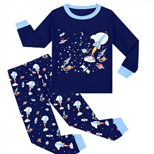 Ensemble de pyjama d'hiver pour garçons, dessin animé, manches longues, coton, lumineux dans le noir, imprimé doux, deux pièces, 3-9 ans, <span class=keywords><strong>taille</strong></span> DE 98-134 - Product Image 1