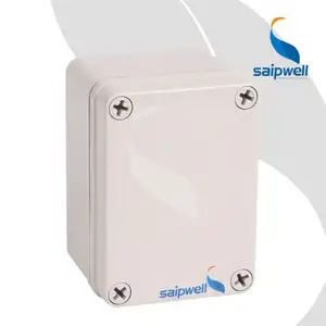SAIPWELL ABS/PC/PVC/SMC IP66/IP67/IP68/IP65 tahan cuaca papan Panel penutup plastik tahan air kotak sambungan penggunaan luar ruangan