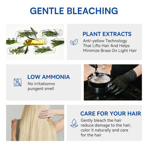 OCCA Salon professionnel personnalisé OEM/ODM marque privée en vrac jusqu'au niveau 9 bleu rose blanc poudre de blanchiment des cheveux - Product Image 5