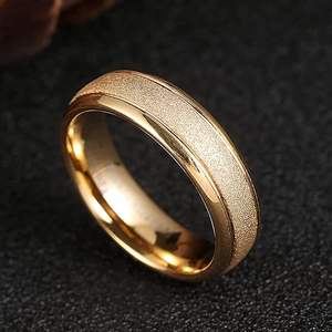 Fabriek Directe Verkoop 18K Vergulde 6/8Mm Gezandstraald Goud Wolfraam <span class=keywords><strong>Ring</strong></span> Heren Trouwring Laser Ik Hou Van Je Heren Wolfraam Ringen - Product Image 3