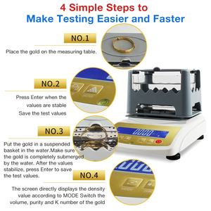 निर्माता सोना घनत्व मीटर डिजिटल सोना घनत्व टेस्टर गहने माप विश्लेषक चांदी कीमती धातु परीक्षण उपकरण - Product Image 6