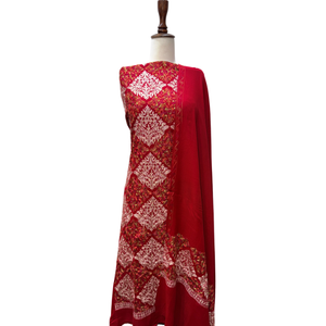 Costume 3 pièces brodé à la machine pour femmes, textile haut de gamme, motif personnalisé, vêtements de fête, fabricant OEM ODM en gros - Product Image 2