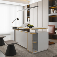 LB01-6 Escritorio Ergonómico Plegable de Madera Modular Moderno con Ajuste Automático de Altura, Estación de Trabajo Ejecutiva para Oficina y Escuela
