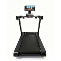 Caminadora Comercial con Pantalla Giratoria de 21.5 Pulgadas, Motor de 7 HP de Potencia Máxima, Inversor de Grado Médico, Máquina para Correr en Gimnasio