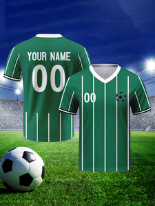 Uniformes <span class=keywords><strong>de</strong></span> Fútbol Personalizados 2026 Nuevo Diseño Números <span class=keywords><strong>de</strong></span> Equipo/Nombre del Jugador/Nombre del Equipo Camiseta <span class=keywords><strong>de</strong></span> Fútbol <span class=keywords><strong>de</strong></span> Secado Rápido que Absorbe el Sudor - Product Image 2