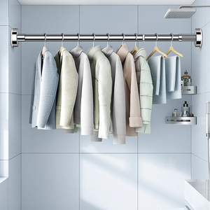 Offre Spéciale droite télescopique industriel anti-dérapant salle <span class=keywords><strong>de</strong></span> bain <span class=keywords><strong>baignoire</strong></span> coin douche <span class=keywords><strong>tringle</strong></span> à <span class=keywords><strong>rideau</strong></span> en forme <span class=keywords><strong>de</strong></span> l - Product Image 3