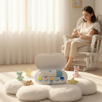 Prix d'usine pour l'Europe, les États-Unis et la Corée - Ensemble de manucure électrique pour bébé en TPU souple avec 5 tampons de ponçage interchangeables