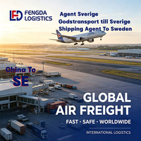 Services logistiques d'agent de fret aérien vers l'aéroport de Lulea en Suède, entrepôts et entreprises, équipe de documentation expérimentée