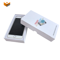 Boîte cadeau en papier pour téléphone avec logo personnalisé, plusieurs compartiments, insert en EVA, emballage pour accessoires de smartphone, boîte en carton