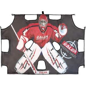 Cible de tir pour gardien de but EALER Hockey, 6x4 pieds, portable, en nylon, pour entraînement au hockey sur glace et sur rue - Product Image 1
