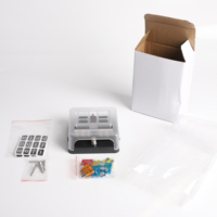 Porte-fusible STD à 6 circuits pour indicateur LED automobile bloc de fusibles à lame en plastique avec couvercle de bus négatif pour voiture RV Marine