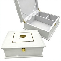Boîte à thé en bois laqué piano de luxe sur mesure, emballage verni pour dattes et noix, boîte en bois à charnière, panneaux muraux artisanaux
