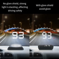 M6S OBD Head-up Display LED de 3.5" con Velocímetro, RPM, Voltímetro, Temperatura, Alarma de 4 Etapas, PnP, Chip Novatek, Antideslumbrante