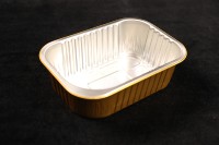 Barquette jetable en aluminium pour brochettes, compatible four, qualité alimentaire, pour emballage de kebab grillé et plats à emporter