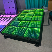 RGBW 15W LED lumières mobiles sol secouant carrelage lumières pour scène tremblant piste de danse printemps piste de danse