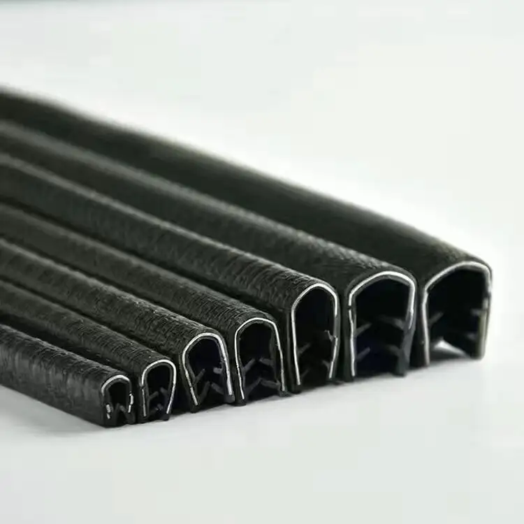 Гибкая U-образная уплотнительная лента из ПВХ для отделки краев двери, резиновая уплотнительная лента для листового металла, стекла, автомобиля, зажим для сварки