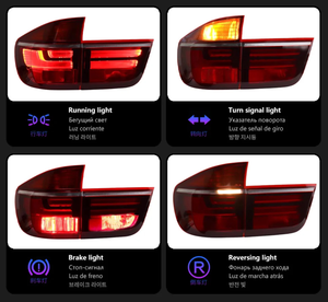 New High Quality X5 E70 2007-2013 Clear Lens 36W <b>12V</b> LED Taillight 6000K 6000 Lumens <b>Plug</b> Play Retrofit OE MR-BM-07-13-E70-B - Product Image 5