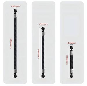 Palo de Extensión Ultraligero de Fibra de Carbono con Doble Cabezal de Bola para Cámara de Acción DJI Insta <span class=keywords><strong>GoPro</strong></span>, <span class=keywords><strong>Soporte</strong></span> para Fotografía en Motocicleta - Product Image 6
