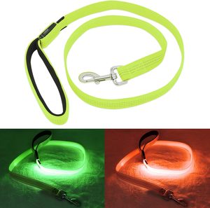 New Release USB Rechargeable LED <b>Dog</b> Leash Night Glow Dark <b>Light</b>-Up Feature 10 Hours Runtime Eco-Friendly Nylon Material Fashion - Product Image 5