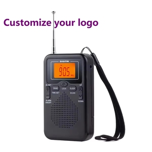 Pocket Portable AM/FM <b>Radio</b> LCD Display Alarm <b>Clock</b> Built-in Stereo Speaker Mini <b>Radio</b> Music Wakman Player Outdoor Home - Product Image 1