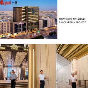 KHÁCH SẠN Tùy Chỉnh Kết Thúc Tạm Thời Di Động Divider Khung Nhôm Trượt Folding Gỗ Acoustic Movable Tường Phân Vùng - Product Image 3