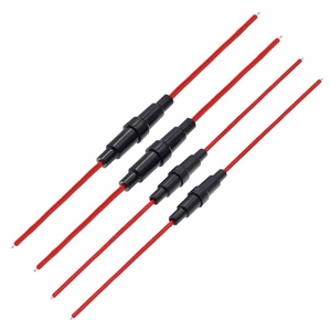 5x20 6x30 mét Glass <span class=keywords><strong>Fuse</strong></span> chủ với dây và mùa xuân, tất cả các dây đồng cầu chì tay áo cầu chì 18AWG 16awg 20AWG 22AWG Ống chủ - Product Image 1