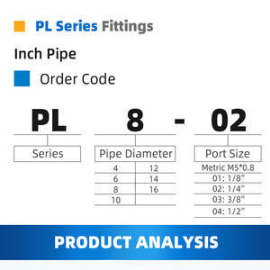 <span class=keywords><strong>PL</strong></span>-Serie Rohrverbindungen Kunststoff-Winkelstück Rohrverbinder 90° Winkelstück Schnellanschluss Pneumatik-Fitting - Product Image 3