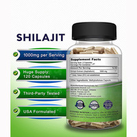 Capsules d'extrait de résine de Shilajit Direct d'usine riches en antioxydants tous végétariens pour adultes adolescents OEM pour femmes non enceintes