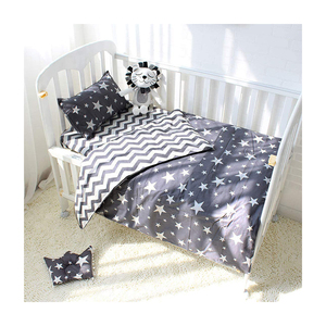 Parure de lit pour bébé, ensemble de literie 100% coton, taies d'oreiller et housse de <span class=keywords><strong>couette</strong></span>, pour berceau, nouveau-né - Product Image 1