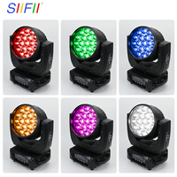 Prix de gros Bon effet 19x15W RGBW 4in1 LED Lumière de lavage Zoom à tête mobile Lumières de scène pour Noël Bar DJ Disco Discothèque