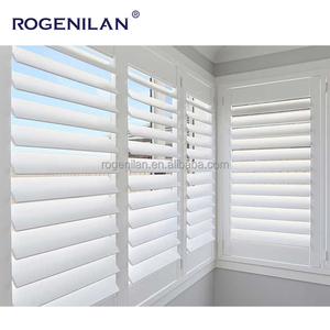 Rogenilan Tùy Chỉnh Thời Tiết Nhôm Trắng Cửa Chớp Ngang Louver Cửa Sổ Màn Trập Rèm Gấp Màn Hình - Product Image 1