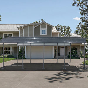 Campeur à toit en métal régulier avec bois traité thermiquement Application extérieure Cadre en acier inoxydable en alliage d'aluminium Carports pour camping-car pour jardin - Product Image 2