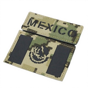 Parche de Bandera de Camuflaje México US4CES, Corte Láser, Reflectante, Brilla en la Oscuridad, Tela de Nailon, Equipo Táctico, Colores y Tamaños Personalizables - Product Image 4