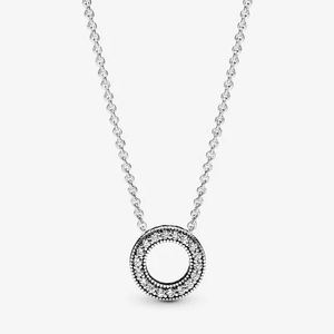 Elegantes Gargantillas Geométricas con Circonitas - Collares de Plata de Ley Chapados en Rodio para Mujer, Excelente Regalo de Joyería para Bodas - Product Image 2