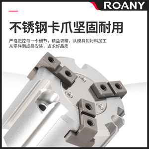 Cylindre à piston en aluminium à double action avec connexion filetée MHS2 3 4 16D20D32 Pièces pneumatiques - Product Image 3