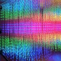 Intelligent Programmable Lumineux 3D LED Cube Pixel Ball Dot DV12V DMX512 RGB Changement de Couleur Hôtels Bar Fête Décor Ambiant Lampe Bande