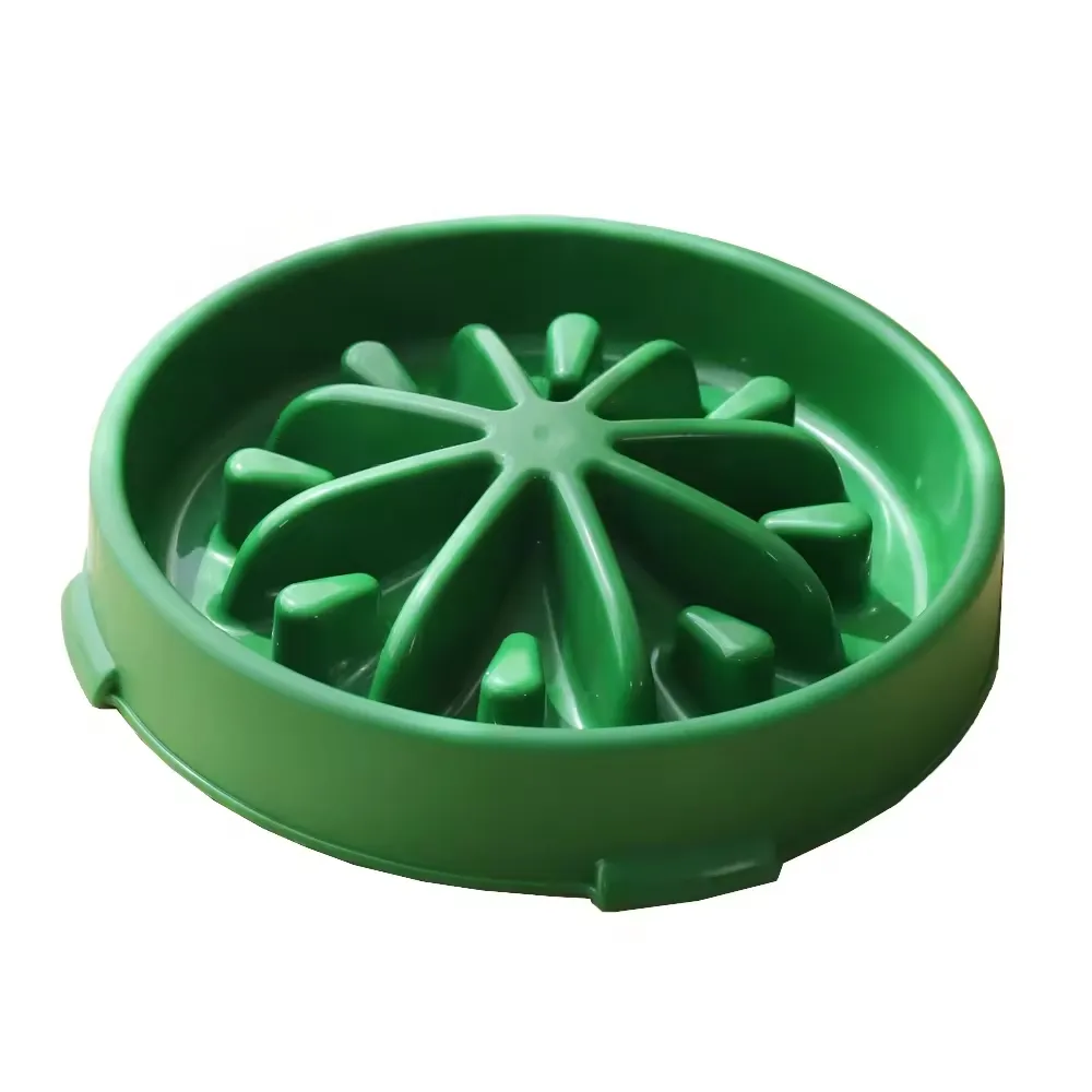 1Tail New Design Fishbone Fun Feeding Dogs Food Licking Puzzle Bowls Plastic Pet Slow Feeder Dog Bowl Eco Friendly