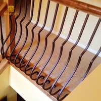 Main courante de balustrade d'escalier, système d'escalier intérieur, forme de ventre simple