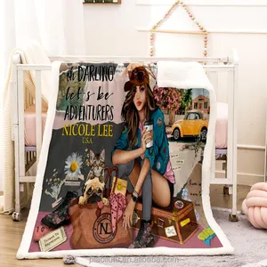 Top verkaufen Nicole Lee für weiche Decke Luxus mode Frauen Magic Fuzzy Soft Cosy Warm Fleece Throw Blanket für Mädchen