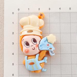 Breloques en résine C2 mignonnes de style dessin animé, aimants de réfrigérateur, accessoires de bricolage pour enfants, pour la décoration intérieure, coques de téléphone, pinces à cheveux, <span class=keywords><strong>Maki</strong></span> - Product Image 2