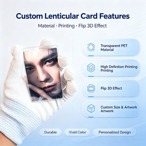 Carte 3D lenticulaire personnalisée en plastique pour collectionneur, impression numérique, design de personnage d'anime, image changeante - Product Image 4
