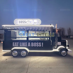 Remorque de bar mobile chinoise, remorque de restauration rapide pour hamburgers et hot-dogs, four à pizza mobile, camion de nourriture avec cuisine complète - Product Image 2