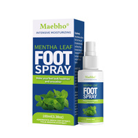 Spray rafraîchissant pour chaussures à l'extrait de menthe, liquide aux extraits botaniques pour l'entretien quotidien des chaussures et l'élimination des odeurs intérieures