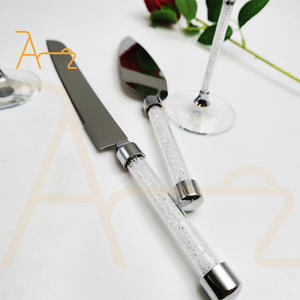 Verre à champagne en cristal couteau à gâteau occidental <span class=keywords><strong>pelle</strong></span> ensemble de verres à vin en acier inoxydable 304 vaisselle restaurant ensemble de verres à vin - Product Image 5